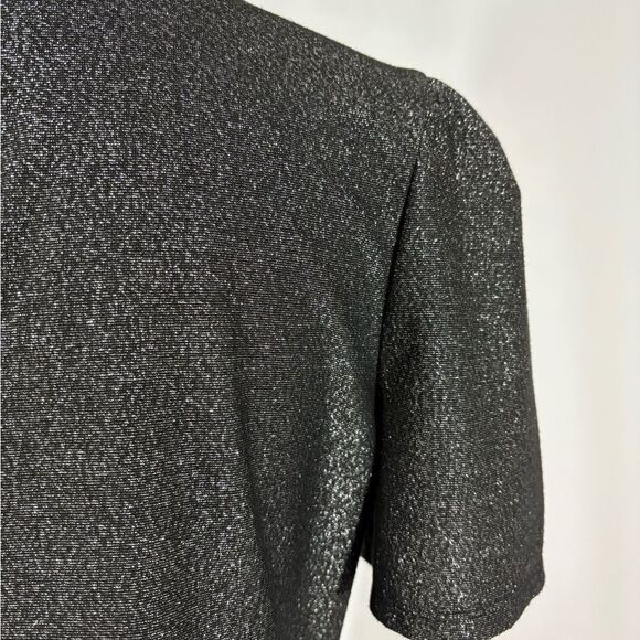 Express Black Sparkly Short Sleeve Tee - Picture 5 of 7
